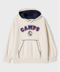 GEMO Sweat de sport zippé avec bandes tricolore garçon - Camps United bleu standard