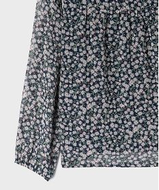 blouse en voile a manches longues fille navyI878701_2