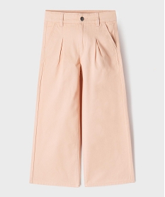 GEMO Pantalon wide leg avec taille ajustable fille rose standard