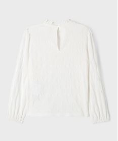 blouse brodee a manches longues fille blancI891501_3