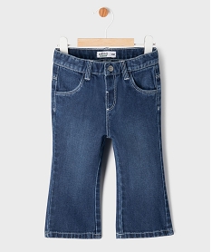 GEMO Jean Flare avec taille ajustable bébé fille Gris