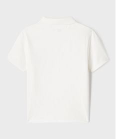 polo manches courtes avec inscription brodee poitrine garcon beige tee-shirtsI895101_3