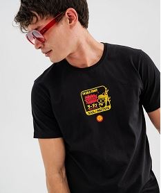 tee-shirt manches courtes avec motif poitrine et dos homme - sakamoto days noir standard tee-shirtsI900401_2