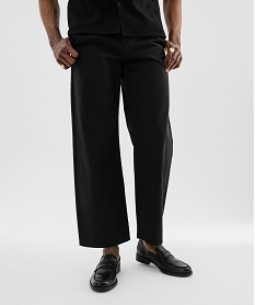 GEMO Pantalon chino coupe large homme noir standard
