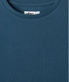 tee-shirt manches longues en maille cotelee fille bleu standard tee-shirtsI902401_2