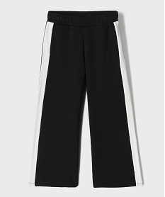 GEMO Pantalon de jogging avec bandes contrastantes fille noir standard