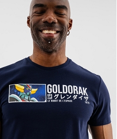 GEMO Tee-shirt manches courtes avec motif poitrine homme - Goldorak Bleu