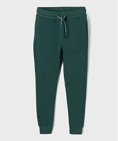 GEMO Pantalon de jogging avec intérieur molletonné garçon vert standard