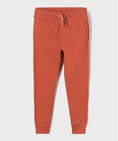 GEMO Pantalon de jogging avec intérieur molletonné garçon Orange