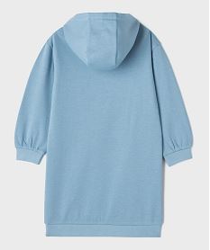 robe sweat a capuche imprime all over fille bleu standardI910001_3