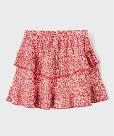 jupe a volants a motifs fleuris fille rouge standardI911401_3
