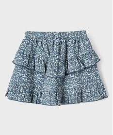jupe a volants a motifs fleuris fille bleu standardI911601_4