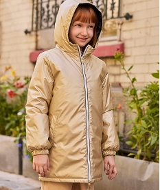 GEMO Manteau imperméable à capuche réversible fille - LuluCastagnette Bleu