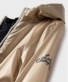manteau impermeable a capuche reversible fille - lulucastagnette bleuI912701_4