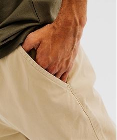 pantalon jogger en toile de coton homme beige standardI915101_2