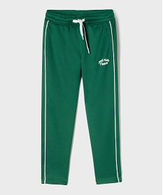 GEMO Pantalon de jogging extensible à taille élastiquée garçon vert standard