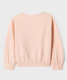 sweat blousant en molleton doux imprime fille rose standard sweatsI916901_4