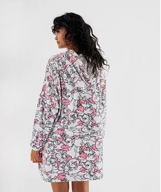 chemise de nuit a capuche en velours motif les aristochats femme - disney rose standard nuisettes chemises de nuitI920201_3