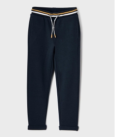 GEMO Pantalon de jogging en maille piquée extensible garçon - LuluCastagnette Bleu