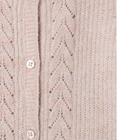 gilet en maille fantaisie avec fil metallise bebe fille rose standardI925501_2
