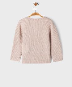 gilet en maille fantaisie avec fil metallise bebe fille rose standardI925501_3