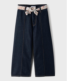 GEMO Jean wide leg avec taille ajustable fille - LuluCastagnette bleu standard