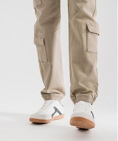 pantalon jogger coupe cargo avec taille ajustable homme beige standardI932301_3