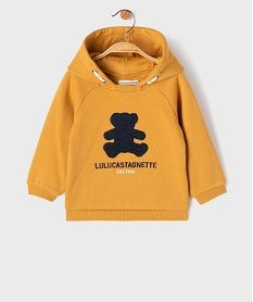 GEMO Sweat à capuche avec motif ourson bébé garçon - LuluCastagnette jaune standard