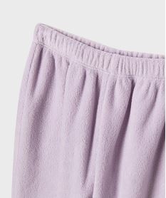 pyjama en maille polaire avec motifs animaux fille blancI934201_3