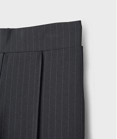 pantalon raye coupe flare en maille extensible fille gris pantalonsI935801_2