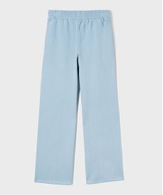 pantalon de jogging coupe large taille elastique fille bleuI936201_3