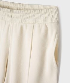 pantalon de jogging coupe large taille elastique fille beige standardI936601_2