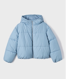 GEMO Doudoune à capuche avec dessus déperlant fille bleu standard