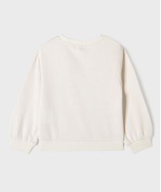 sweat en molleton imprime fille - stitch beige sweatsI939001_4