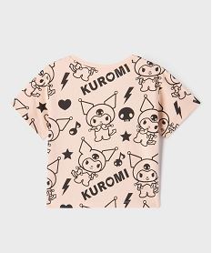 tee-shirt manches courtes imprime coupe oversize fille - kuromi rose standard tee-shirtsI939401_3