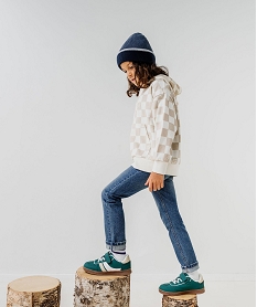 GEMO Jean regular en coton délavé garçon Bleu