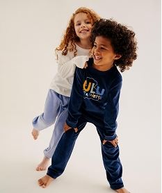 GEMO Pyjama en velours chaud imprimé garçon - LuluCastagnette Bleu