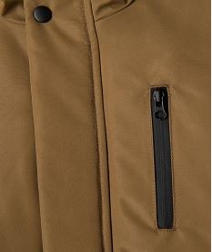 parka a capuche avec doublure douillette garcon marron standardI943001_3