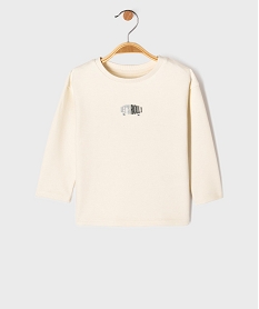 GEMO Tee-shirt manches longues en maille texturée bébé garçon Beige