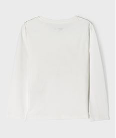 tee-shirt manches longues avec motif devant fille beigeI947201_3