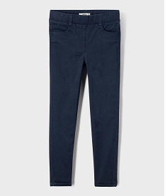 GEMO Pantalon slim avec taille ajustable fille Bleu