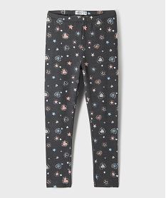 legging imprime en maille fine fille grisI949301_4