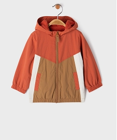 GEMO Blouson fin à capuche avec doublure polaire bébé garçon marron standard