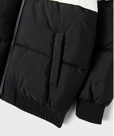 doudoune a capuche doublee polaire garcon noir standardI954401_3