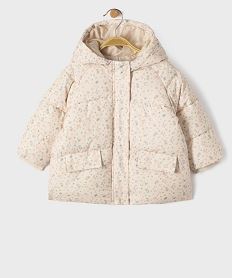 GEMO Doudoune à capuche bébé fille Rose