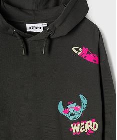 sweat a capuche en molleton imprime fille - stitch gris standardI958201_3