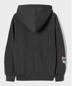 sweat a capuche en molleton imprime fille - stitch gris standardI958201_4