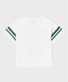 tee-shirt manches courtes loose et court imprime fille - stranger things beigeI958401_4