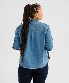 chemise en jean manches longues et bouton-pression femme bleu standardI958601_3