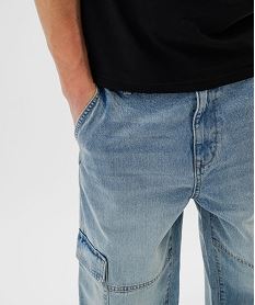 jean large coupe cargo homme bleuI959001_2